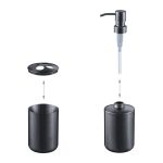 Set accesorii baie, 4 piese, din otel inoxidabil, antracit - imagine 6