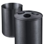 Set accesorii baie, 4 piese, din otel inoxidabil, antracit - imagine 8
