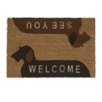 Covoras intrare Relaxdays, model-182, fibre de cocos, multicolor, 60 x 40 x 1.5 cm