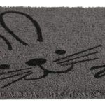 covoras intrare relaxdays, model 202, fibre de cocos, gri, 60x40x15 cm - imagine 6