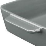 Set 3 tavi ceramica, diferite dimensiuni, pana la 300 °C, gri - imagine 6