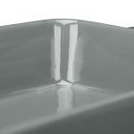 Set 3 tavi ceramica, diferite dimensiuni, pana la 300 °C, gri - imagine 7