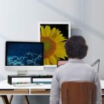 Suport pentru 2 monitoare, reglabil, din MDF, negru, 11 x 104 x 20,5 cm - imagine 5