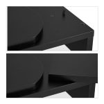 Suport pentru 2 monitoare, reglabil, din MDF, negru, 11 x 104 x 20,5 cm - imagine 7