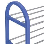 Suport cu 5 rafturi pentru pantofi pentru copii, Relaxdays, dimensiuni 70 x 57,5 ​​x 18,5 cm, capacitate 15 perechi pantofi, albastru - imagine 5