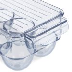 Suport organizator oua pentru frigider, 14 oua, transparent, din plastic, 7,5 x 36,5 x 11 cm - imagine 8