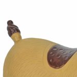 Jucarie gonflabila tip Jumper de cauciuc in forma de cal, 46 x 25 x 53 cm, maro deschis, Relaxdays - imagine 7