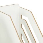 Suport/organizator pentru documente, fabricat din MDF, 29,5 x 33 x 24 cm, alb - imagine 7