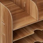 Organizator birou cu 12 compartimente de depozitare, fabricat din MDF, 34,5 x 25 x 32 cm - imagine 4