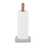 Suport pentru rola servetele de bucatarie sau pentru hartie igienica, Relaxdays, otel inoxidabil, 35 x 15 cm