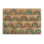 Covoras intrare Relaxdays, model-318, fibre de cocos, multicolor, 60 x 40 x 1.5 cm