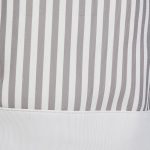 Cos textil pentru rufe, capacitate 60 l, pliabil, poliester/bumbac, alb cu dungi gri,  56 x 42,5 cm - imagine 9