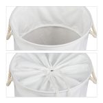Cos textil pentru rufe, capacitate 60 l, pliabil, poliester/bumbac,  56 x 42,5 cm - imagine 6