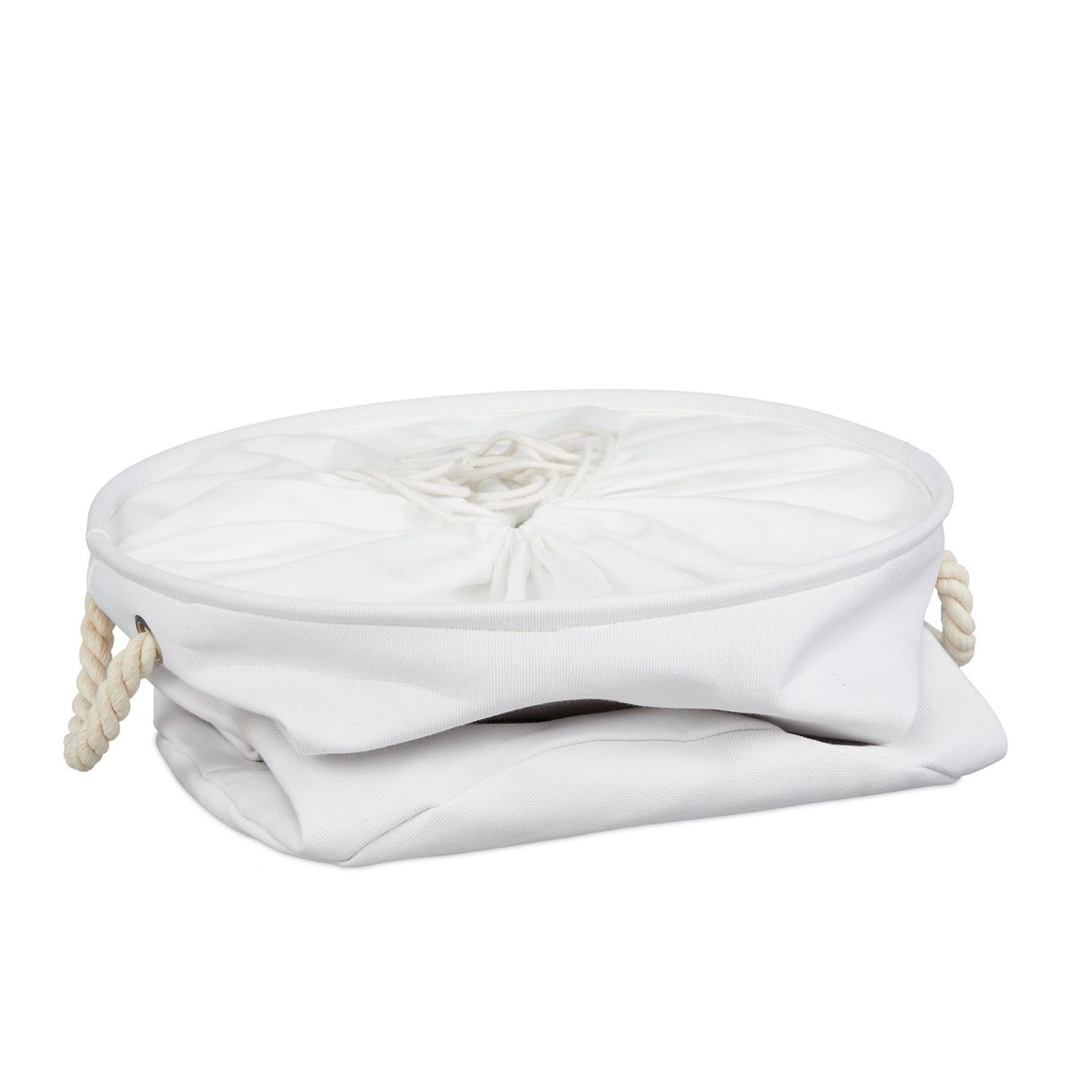 Cos textil pentru rufe, capacitate 60 l, pliabil, poliester/bumbac,  56 x 42,5 cm - imagine 7