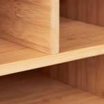 Organizator de birou cu suport pentru imprimanta, din bambus, 22 x 40 x 30 cm - imagine 6