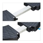 Suport cu role pentru ghivece si plante, cu 4 roti, 10,5 x 40 x 40 cm, din plasitc/otel inoxidabil - imagine 6