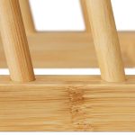 Set 2 suporturi pentru farfurii si capace, din bambus, 12 x 12,5 x 34 cm - imagine 7