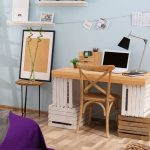 Organizator de birou cu 3 sertare, din bambus, 33 x 30 x 31 cm - imagine 6