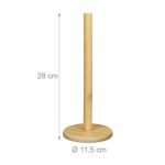Suport din bambus pentru rola hartie, prosoape de bucatarie, 28 x 11,5 cm - imagine 4