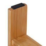 Scaun de baie cu raft pentru depozitare, din bambus, natural, 26 x 27 x 22,5 cm - imagine 7