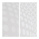 Perdea de dus, alb, din PVC/aluminiu, dus/cada, material de montare inclus, 245 x 140 x 4,5 cm - imagine 8