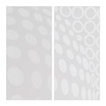Perdea de dus, alb, din PVC/aluminiu, dus/cada, material de montare inclus, 245 x 100 x 4,5 cm - imagine 8