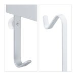 Raft de dus suspendat, din aluminiu, alb, 72,5 x 32,5 x 22,5 cm - imagine 7