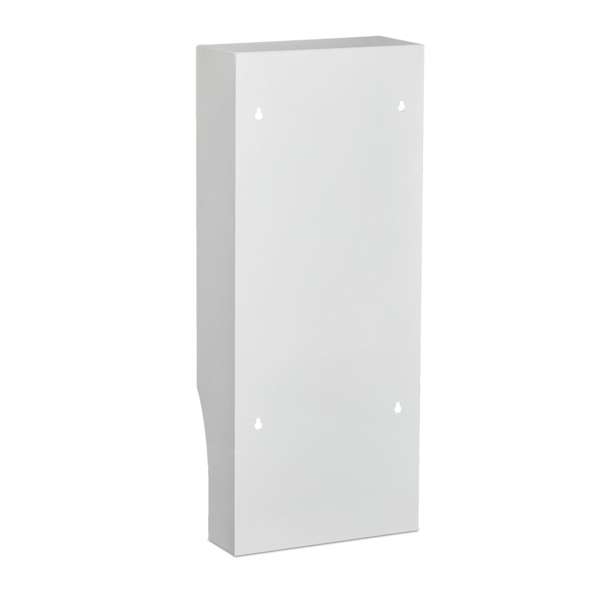 Dulap pentru medicamente, usa de sticla, 1 raft deschis, suport prosop, otel, alb, 65 x 27 x 12 cm - imagine 7