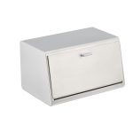 Cutie pentru paine/produse de patiserie, otel inoxidabil, alb, 20,5 x 34,5 x 23,5 cm