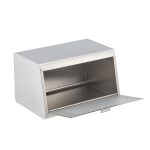 Cutie pentru paine/produse de patiserie, otel inoxidabil, alb, 20,5 x 34,5 x 23,5 cm - imagine 6
