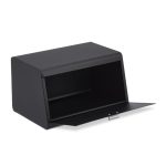 Cutie pentru paine/produse de patiserie, otel inoxidabil, negru, 20,5 x 34,5 x 23,5 cm - imagine 4