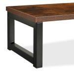 Suport pentru monitor, din otel/MDF, maro/negru, 15 x 40 x 23 cm - imagine 6