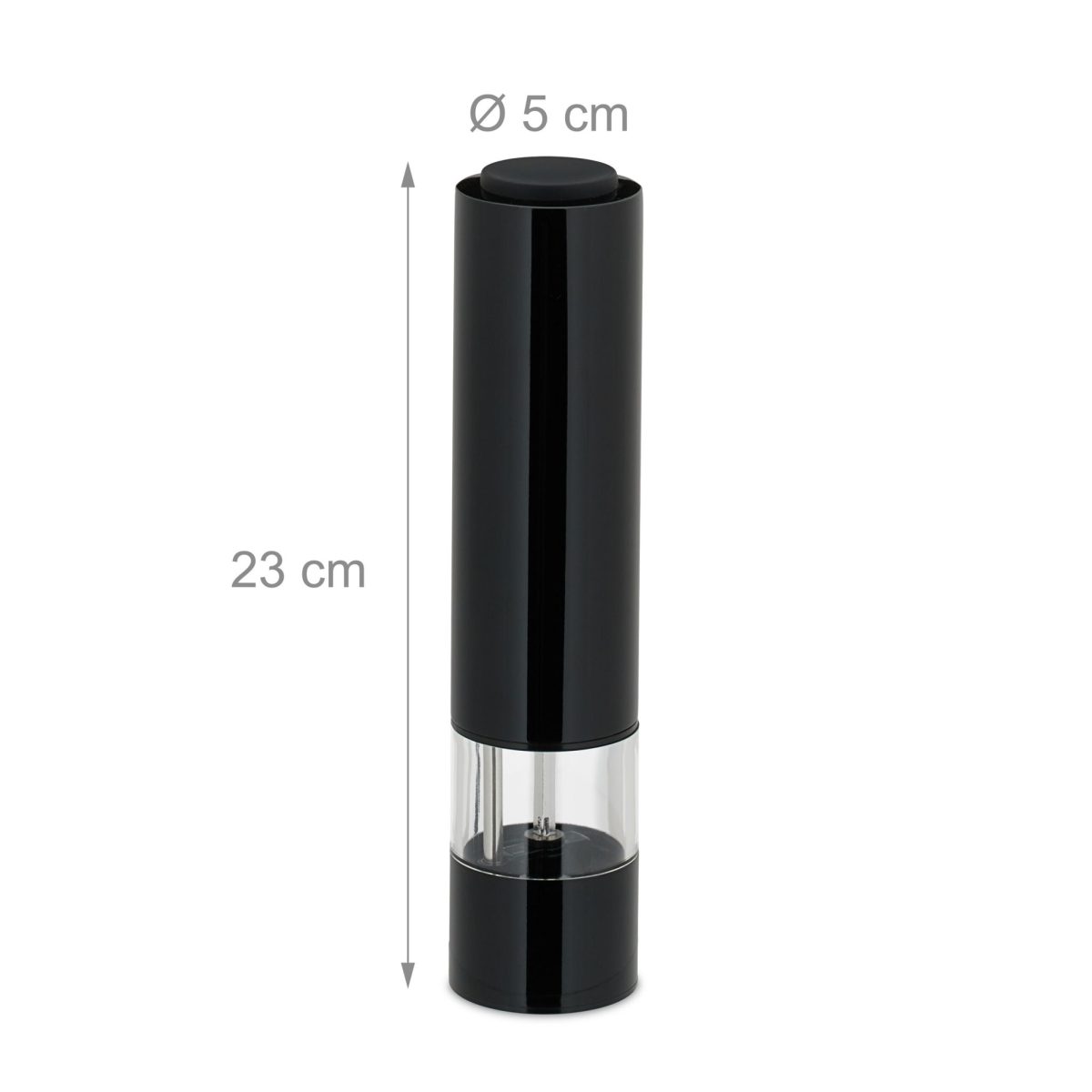 Set 2 rasnite electrice sare si piper, neagra, cu lumina LED, grosime reglabila, 23 x 5 cm - imagine 7