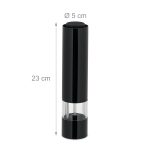 Set 2 rasnite electrice sare si piper, neagra, cu lumina LED, grosime reglabila, 23 x 5 cm - imagine 7
