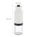 Set 2 rasnite electrice sare si piper, alb/negru, grosime reglabila, 20 x 6 cm - imagine 3