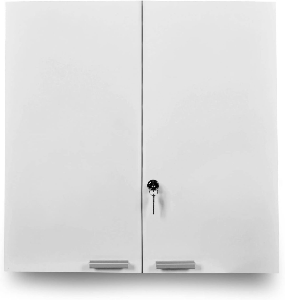 Dulap pentru medicamente XXL, 11 compartimente, blocabil, 2 usi, 53 x 53 x 20 cm, alb - imagine 8