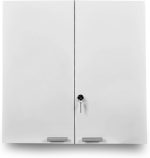 Dulap pentru medicamente XXL, 11 compartimente, blocabil, 2 usi, 53 x 53 x 20 cm, alb - imagine 8