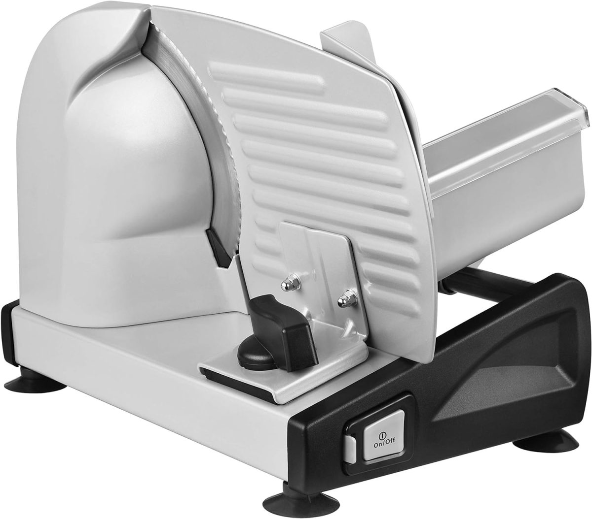 Feliator electric universal de alimente, 150 W, diametru 19 cm, usor de folosit, multifunctional, gri - imagine 4