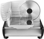 Feliator electric universal de alimente, 150 W, diametru 19 cm, usor de folosit, multifunctional, gri