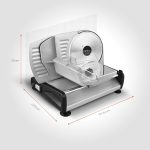 Feliator electric universal de alimente, 150 W, diametru 19 cm, usor de folosit, multifunctional, gri - imagine 3