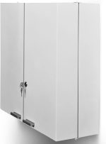 Dulap pentru medicamente XXL, 11 compartimente, blocabil, 2 usi, 53 x 53 x 20 cm, alb - imagine 6