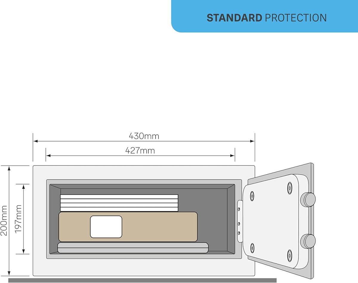Seif electronic oaspeti Yale YLG/200/DB1, 200x430x200 mm, Otel - imagine 8