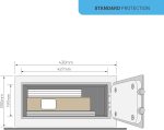 Seif electronic oaspeti Yale YLG/200/DB1, 200x430x200 mm, Otel - imagine 8