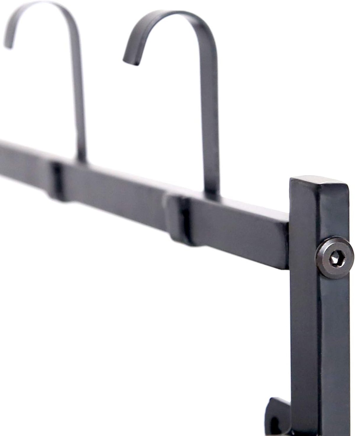 Cuier Vintage, cu polita lemn MDF, sina umerase, 5 carlige, structura metalica, 66.5 x 30 x 32.5 cm - imagine 2