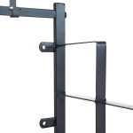 Cuier Vintage, cu polita lemn MDF, sina umerase, 5 carlige, structura metalica, 66.5 x 30 x 32.5 cm - imagine 4