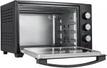 Cuptor electric, convectie, lumina interioara, 30 l, 1600 W, negru, 50 x 37 x 31,5 cm - imagine 2