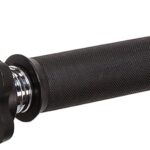 Bara cromata greutati, scurta, cu filet, lungime 35 cm, diametru 30 mm, negru/argintiu
