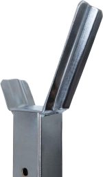 Suport haltera fitness, reglabil, 110 x 45 x 15 cm, alb - imagine 5