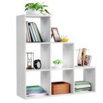 Biblioteca cu 6 cuburi, 97,5 x 29 x 97,5 cm, MDF, alb
