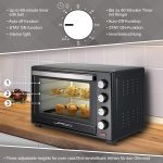 Cuptor electric, Temporizator, Rotisor, 100-230°, 2000W, 60L, 5 tipuri de caldura, negru, 62 x 41 x 40 cm - imagine 2
